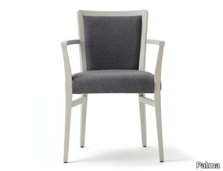 MOMA SOFT 472HP.i4 - Upholstered beech chair with armrests _ Palma