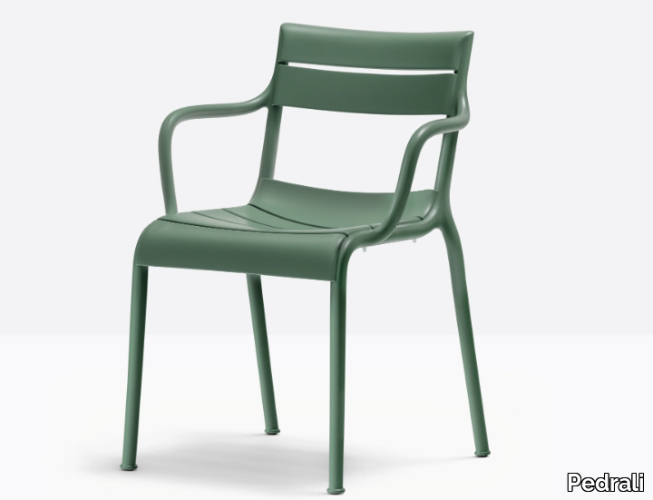 SOUVENIR 555 - Polypropylene garden chair with armrests _ Pedrali