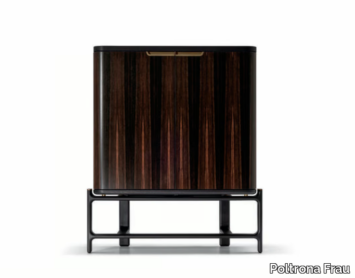 DUO - Walnut highboard _ Poltrona Frau