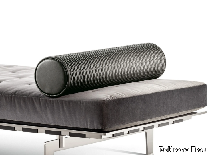 CLAYTON - Roll leather cushion _ Poltrona Frau