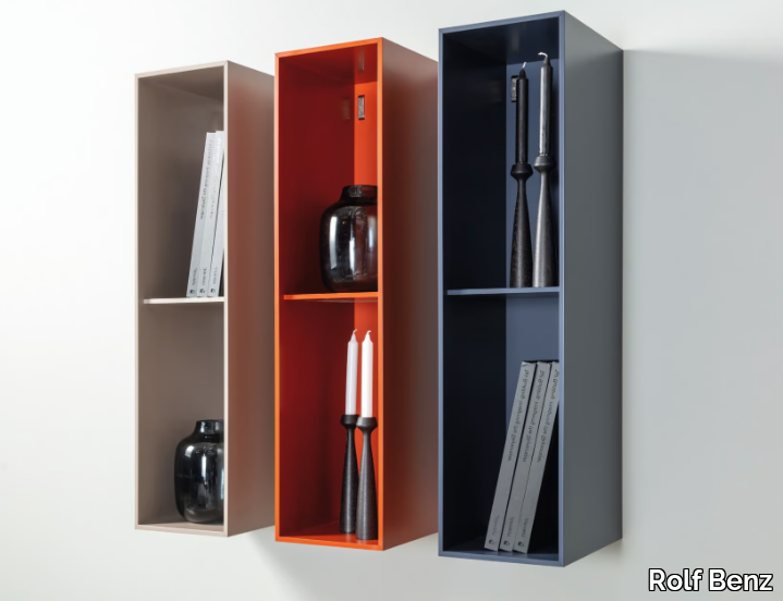 ROLF BENZ 9200 STRETTO - Open vertical wooden wall cabinet _ Rolf Benz