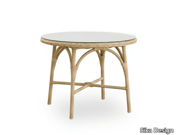 HAZEL EXTERIOR - Round ArtFibre® garden side table _ Sika Design