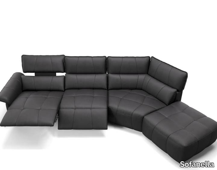 ADRIA - Corner sectional leather sofa _ Sofanella