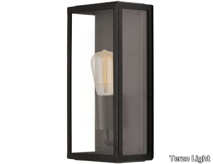 COUNTRY 2 - Glass and Stainless Steel Outdoor wall Lamp _ Terzo Light