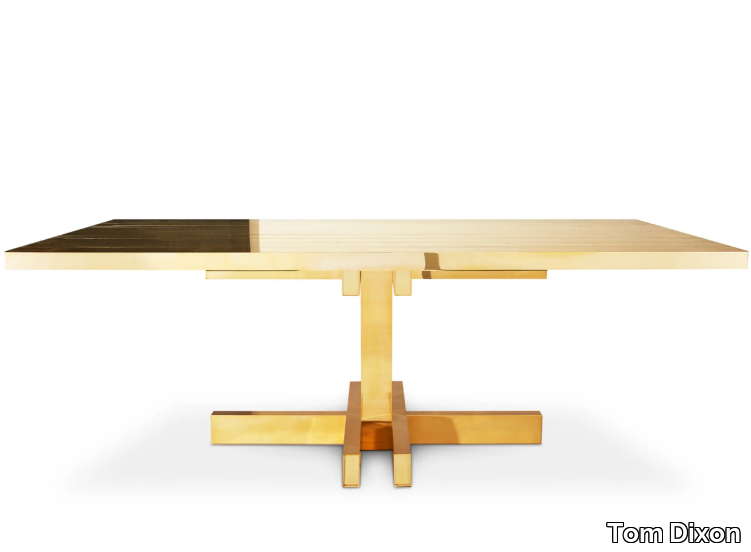 MASS 2.0 - Brass dining table _ Tom Dixon