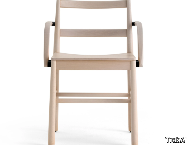 JULIE - Beech chair with armrests _ TrabA'