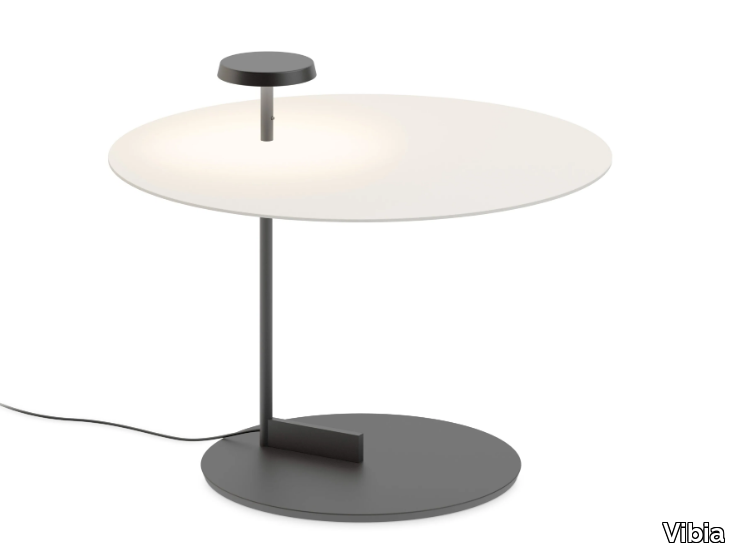 FLAT 5950 - LED metal floor lamp with shelf _ Vibia