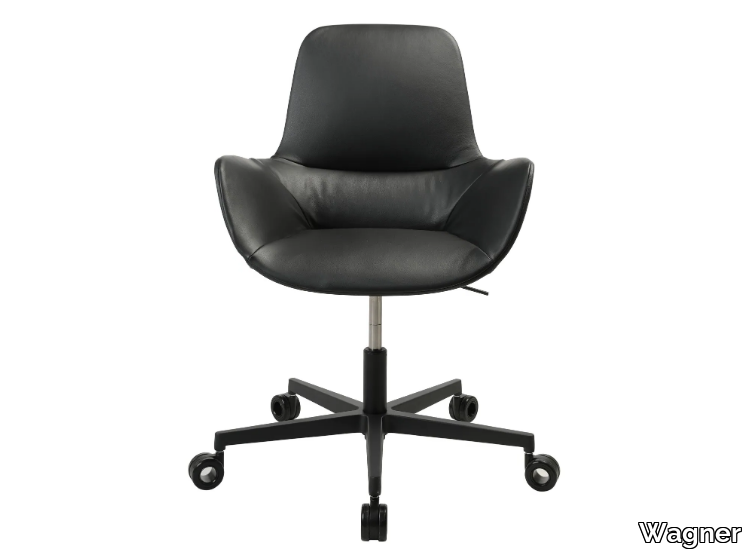 W-CLUB COMPACT - Swivel chair with castors with 5-spoke base _ Wagner