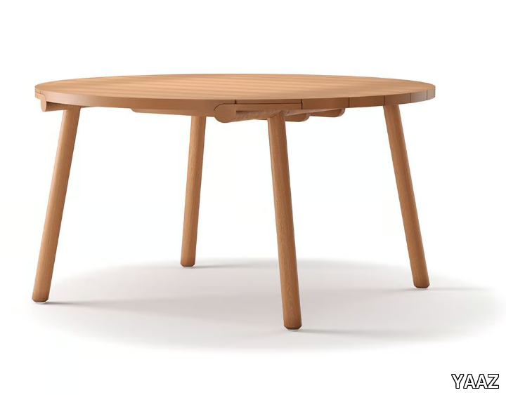 UZ - Round teak garden table _ YAAZ