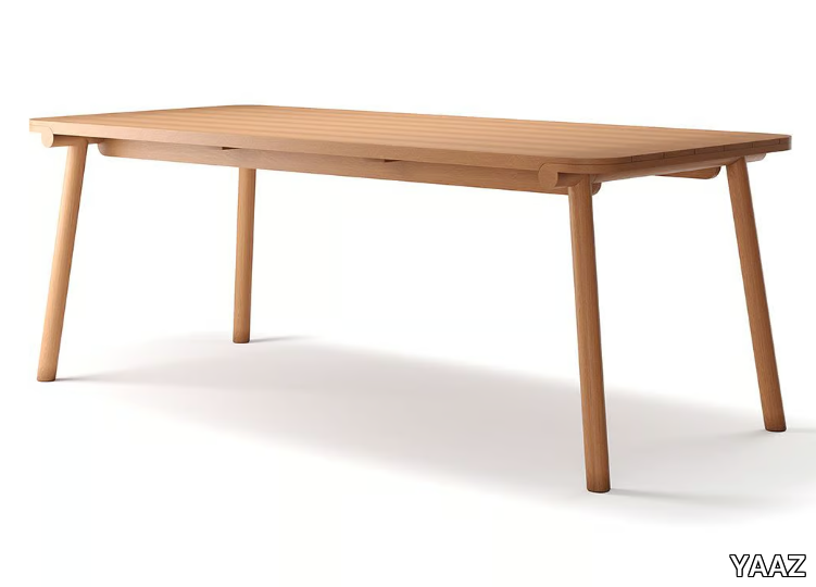 UZ - Rectangular teak garden table _ YAAZ