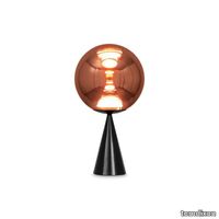 globe_cone_fat_table_25cm_copper_led_side_on_shadrow.jpg thumb image