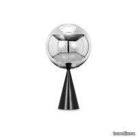 mirror_ball_fat_table_25cm_silver_led_side_on_shadrow.jpg thumb image