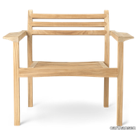 images-AH601 Outdoor Lounge Chair-ah601_teak_untreated_front1.png thumb image