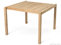 images-AH902 Outdoor Dining Table, square-ah902_teak_untreated_side.png thumb image