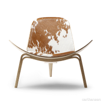 images-CH07 Shell Chair-ch07_oak_whiteoli_brown-white_cowhide.png thumb image