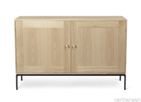 images-FK63 Cabinet with legs-fk63-2115f-oak-whiteoil-black-brass.png thumb image