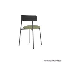 image-fridaydiningchairnoarmsblackframeblackbackcubelightgreen55-f-14 thumb image