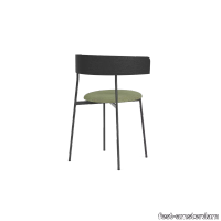 image-fridaydiningchairwitharmsblackframeblackbackcubelightgreen55-f-14 thumb image