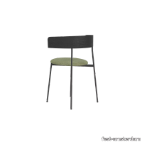 image-fridaydiningchairwitharmsblackframeblackbackcubelightgreen55-f-21 thumb image