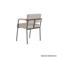 image-mondaydiningchairwitharmsblackframenaturalarmspolverebeige21-f-21 thumb image