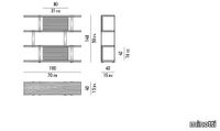 34086_n_DALTON-CHROME-BOOKCASE-PALISANDER-SANTOS-DARK-BROWN-SHELVES-180X40-H148.jpg thumb image