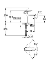 EUROSMART-COSMOPOLITAN-SIZE-M-Washbasin-mixer-wi-Grohe-263559-dim6c763b2d.jpg thumb image