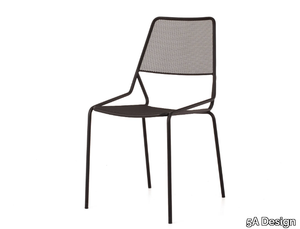 ARCO - Stackable powder coated steel chair _ 5A Design