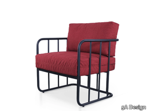 BASKET - Fabric easy chair with armrests _ 5A Design