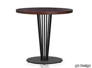 CURVO ROUND - Round powder coated steel table _ 5A Design