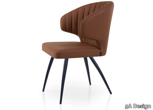 GLORIA TIFFANY - Upholstered leather chair _ 5A Design