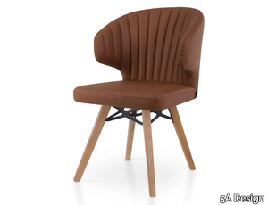 GLORIA VITO - Upholstered leather chair _ 5A Design