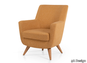 GRANDE LOUNGE - Upholstered fabric armchair with armrests _ 5A Design