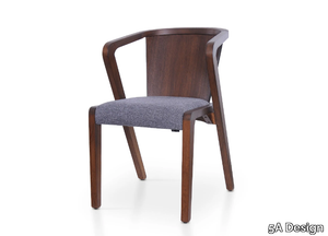 HARRY - Beech chair with armrests _ 5A Design