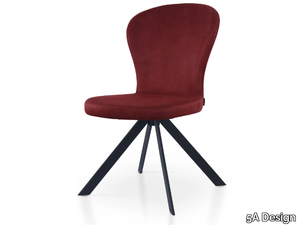 HERA SPIDER - Trestle-based leather chair _ 5A Design