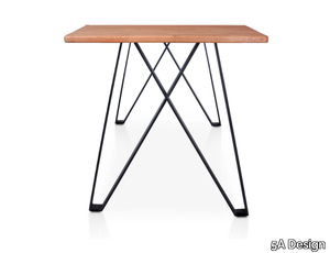 PAPILLON - Rectangular wooden high table _ 5A Design