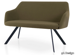 PREMIERE DOUBLE SPIDER - Fabric bench with back _ 5A Design