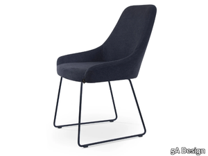 PREMIERE SLED - Sled base fabric chair _ 5A Design