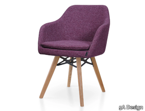 PREMIERE VITO - Fabric chair with armrests _ 5A Design