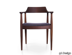 SALLY - Beech chair with armrests _ 5A Design