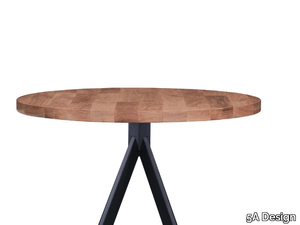 SOLID PANEL TOPS - Round oak table top _ 5A Design