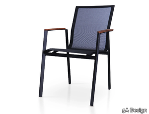 TEXTILENE - Batyline® chair with armrests _ 5A Design