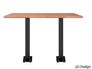 VENUS SQUARE - Rectangular wooden high table _ 5A Design