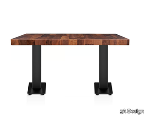 VENUS SQUARE - Rectangular wooden high side table _ 5A Design