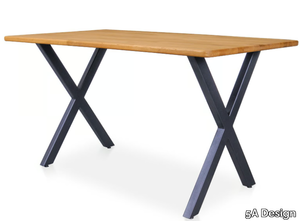 XX METAL - Rectangular wooden table _ 5A Design