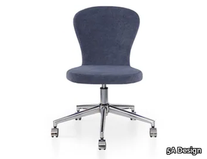 HERA 5 WAYS - Height-adjustable swivel fabric office chair with 5-Spoke base _ 5A Design