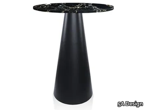 MUSHROOM METAL - Round Portoro marble high table _ 5A Design