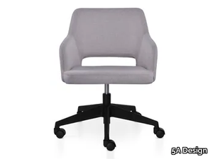 PARADISE 5 WAYS - Height-adjustable upholstered fabric office chair with castors _ 5A Design