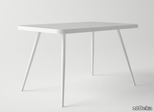 GARDEL - Rectangular powder coated aluminium garden table _ 10Deka