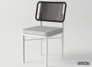 SENSORIA - Powder coated aluminium garden chair with integrated cushion _ 10Deka