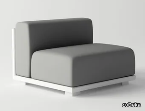 VICTUS MODULAR SOFA CENTER PIECE - Aluminium garden armchair _ 10Deka